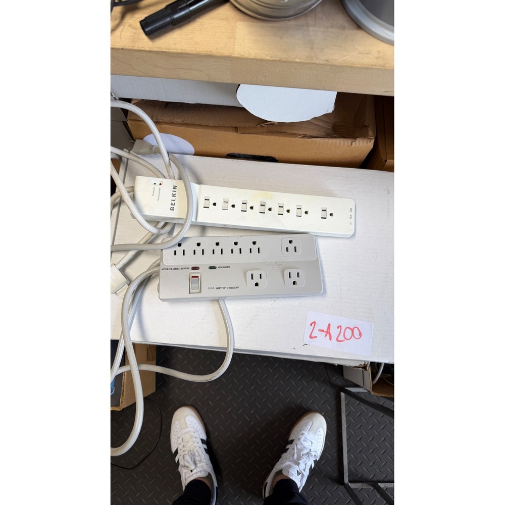 Belkin 6-Outlet Surge Protector and 7-Outlet Power Strip with Audible Alarm Lot